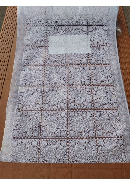 Pvc Dantel Dolap Içi Raf Örtüsü Beyaz Dantelli Buzdolabı Çekmece Kaymaz Mutfak Sehpa Çok Amaçlı Örtü 50X100 cm 1 Metre