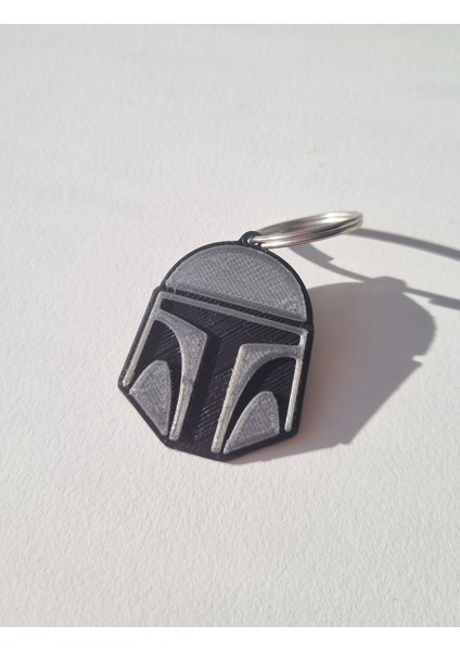 Çevre Dostu Mandalorian Kask Anahtarlık – Star Wars Hayranlarına Özel Hediye