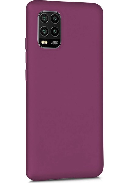 Xiaomi Mi 10 Lite Zoom Premium Silikon Kılıf Mor