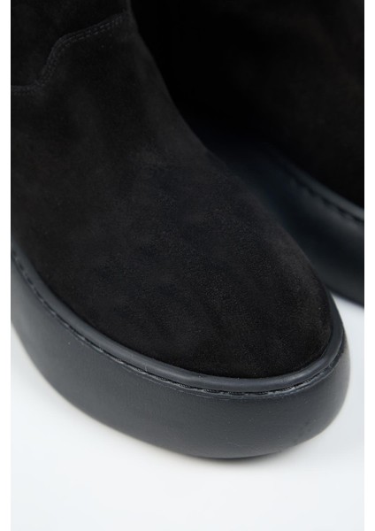 Gemma Kadın Deri Düz Içi Kürklü Siyah Bot modelleri