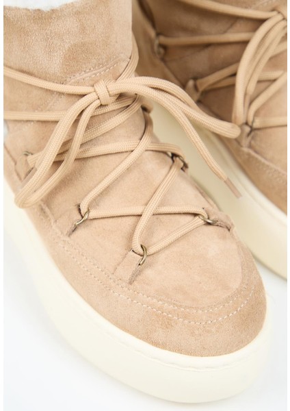 Haven Kadın Deri Bağcıklı Içi Kürklü Kum Bot modelleri