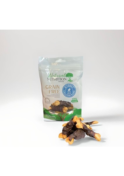 Tavşan Eti Kalsiyum Kemik Köpek Ödülü Grain Free (Tahılsız) Yüksek Proteinli Fırında Kavrulmuş