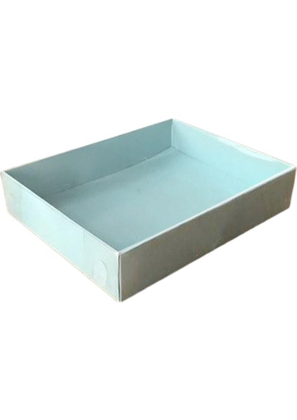 Asetat Kapaklı Karton Kutu 12 x 15 x 3 (25 Adet) Mavi