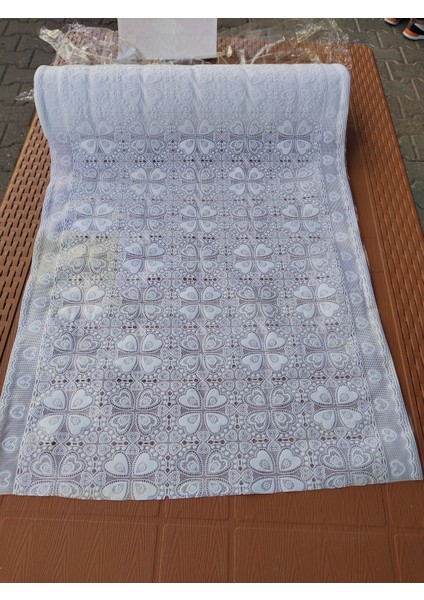 Pvc Dantel Dolap Içi Raf Örtüsü Beyaz Dantelli Buzdolabı Çekmece Kaymaz Mutfak Sehpa Çok Amaçlı Örtü 50X100 cm 1 Metre