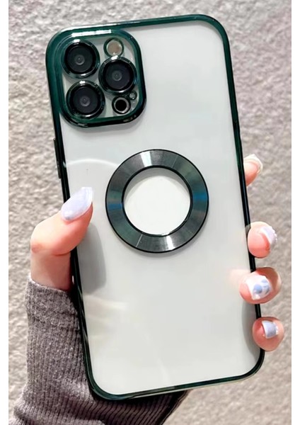 Apple iPhone 14 Pro Max Uyumlu Kamera Korumalı Şeffaf Renkli Kılıf
