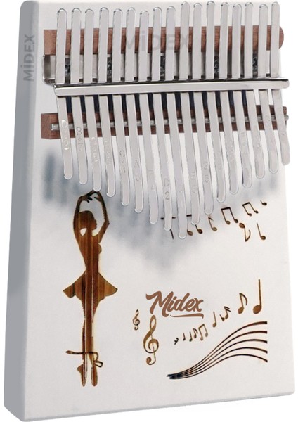 KLX-540 Beyaz Kalimba 17 Tuşlu Full Set