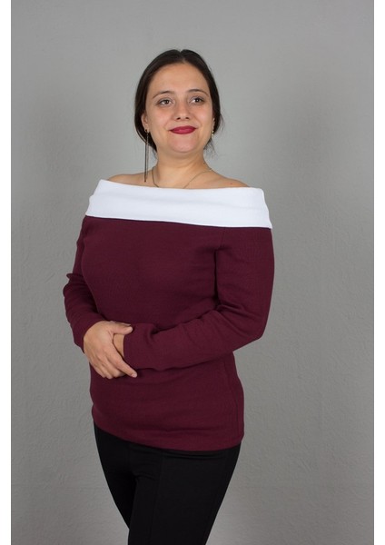 Büyük Beden Kayık Yaka Fitilli Bluz fırsatları