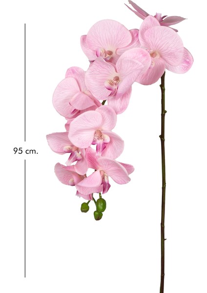 Yapay Orkide Gerçek Dokulu Pembe 95 Cm. modelleri