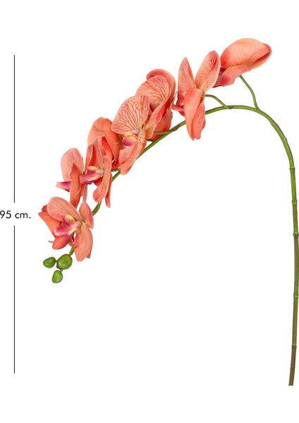 Yapay Orkide Gerçek Dokulu Somon 95 Cm. modelleri