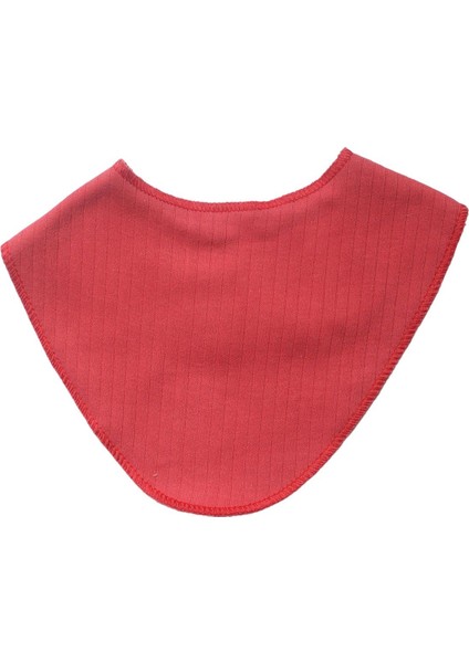 Bordo Çıtçıtlı Fular Penye Önlük