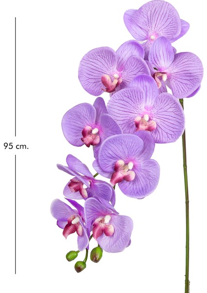 Yapay Orkide Gerçek Dokulu Lila 95 Cm. modelleri