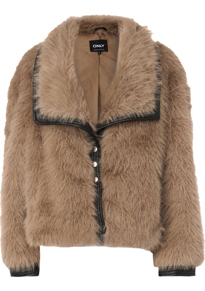 Kadın Deri Detaylı Kürk Ceket - 15330273 indirimleri