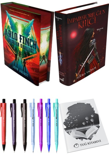 Imparatorluğun Kılıcı Ciltli ve Arlo Finch Gölgeler Krallığı Ciltli John August 2'li Set + Hediyeli
