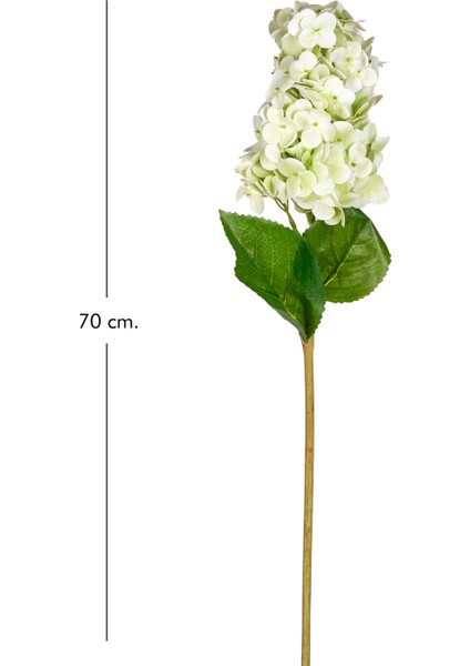 Yapay Ortanca Islak Dokulu Açık Yeşil 70 Cm.