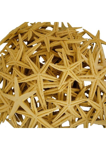 Polyester Deniz Yıldızı 6 cm - 9 cm (50 Adet) Natural