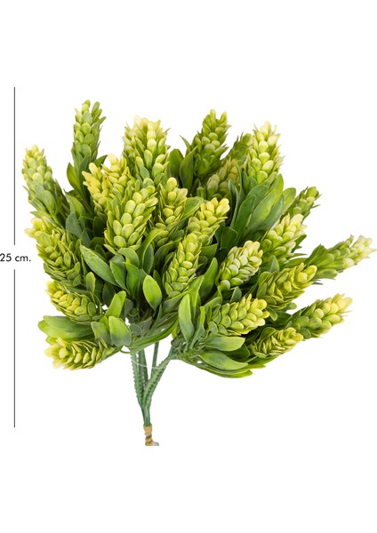 Yapay Çiçekli Bitki Yeşil-Krem 25 Cm. modelleri
