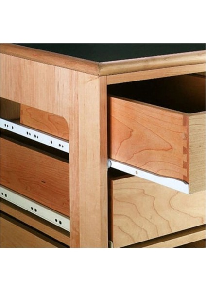 35 cm Klasik Kızaklı Dolap Çekmece Rayı Beyaz modelleri