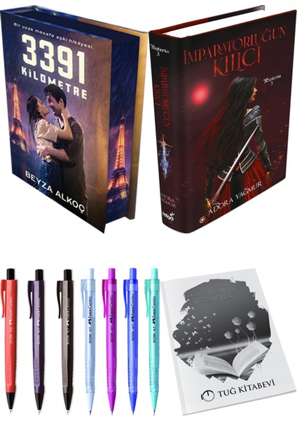Imparatorluğun Kılıcı Ciltli ve 3391 Kilometre Film Özel Baskı Ciltli Beyza Alkoç 2'li Set + Hediyeli
