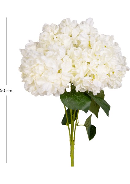 Yapay Çiçek Ortanca Kurumuş Efektli Beyaz 50 Cm. modelleri
