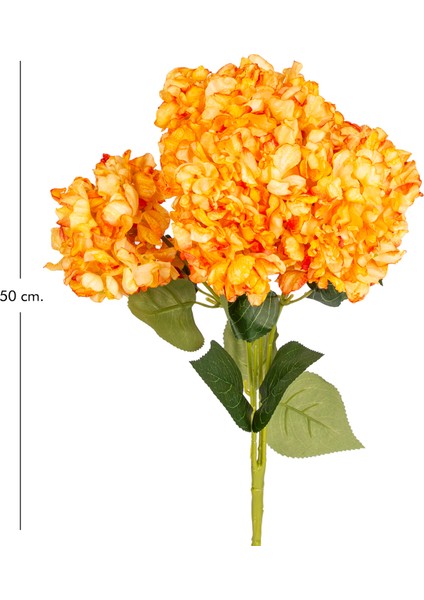 Yapay Çiçek Ortanca Kurumuş Efektli Turuncu 50 Cm. modelleri