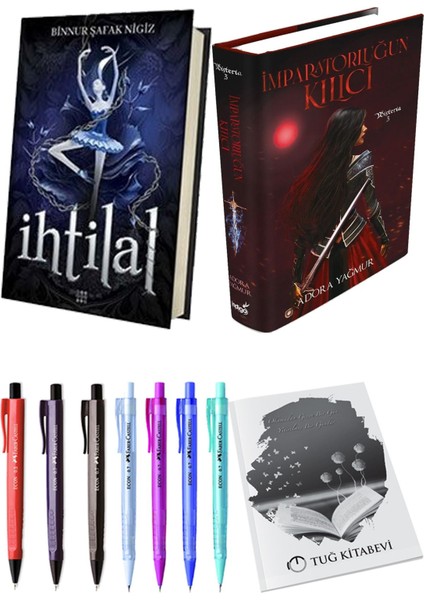 Imparatorluğun Kılıcı Ciltli ve İhtilal 1 Zelzele Ciltli Binnur Şafak Nigiz 2'li Set + Hediyeli