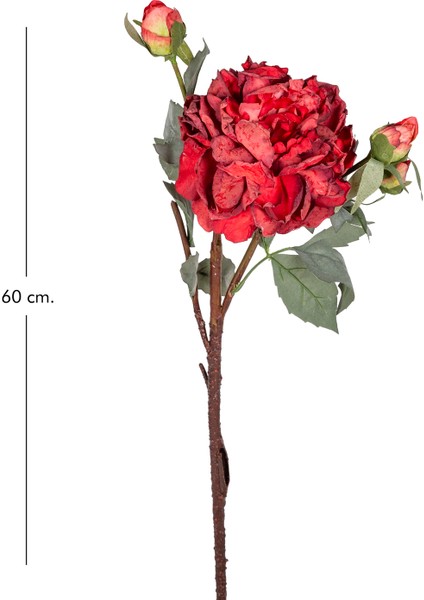 Yapay Gül Kurumuş Efektli Kırmızı 60 Cm. modelleri
