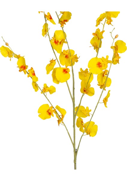 Yapay Çiçek Kelebek Orkide Sarı 85 Cm.