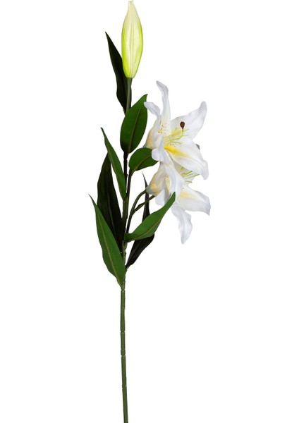 Yapay Çiçek Lilyum Beyaz-Sarı 90 Cm. fiyatları