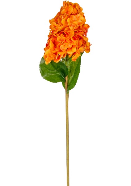 Yapay Ortanca Islak Dokulu Turuncu 70 Cm.