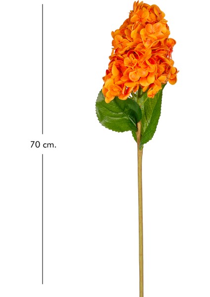 Yapay Ortanca Islak Dokulu Turuncu 70 Cm. modelleri