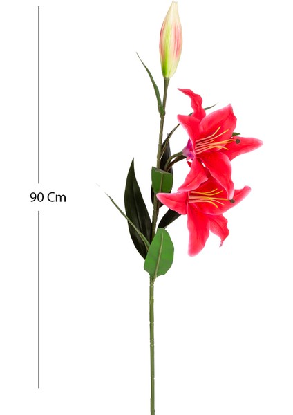 Yapay Çiçek Lilyum Fuşya 90 Cm.