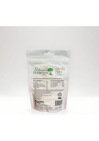 Natural Nutrition Biftek Eti ve Muzlu Köpek Ödülü Grain Free (Tahılsız) Yüksek Proteinli Fırında Kavrulmuş