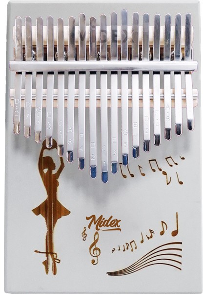 KLX-540-PAK Beyaz Kalimba 17 Tuşlu Full Set