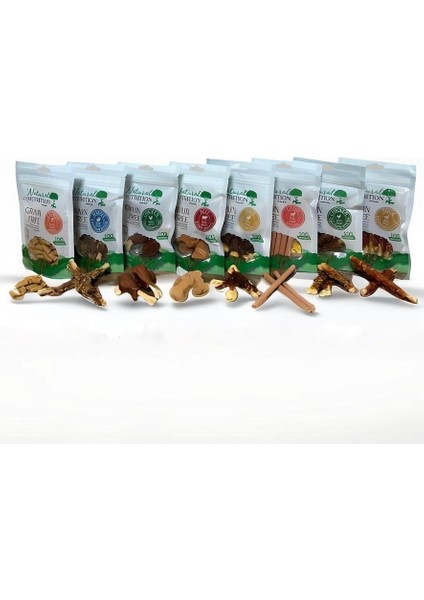Grain Free(Tahılsız)Yüksek Proteinli Fırında Kavrulmuş Kilo Kontrollü Premium Köpek Ödülü 6+2 Hediye