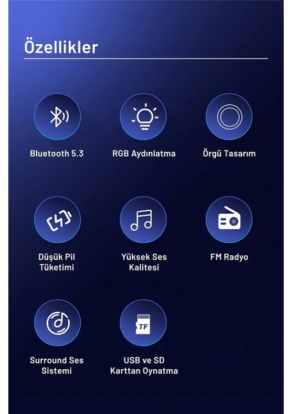 Okop Bluetooth Hoparlör Rgb Işıklı Taşınabilir Mini Ses Bombası Radyo Özellikli KP-558 indirimleri