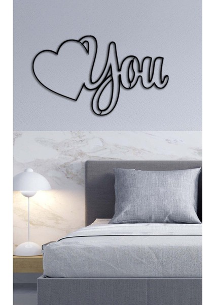 - Love U! Metal Tablo, Duvar Dekoru - Sevgi, Sevgili, Aşk Temalı Hediyelik Tablo - 51 x 30 - cm -Siyah - Doğum Günü - Sevgililer Günü - Anneler Günü -LOVE-128 fiyatları