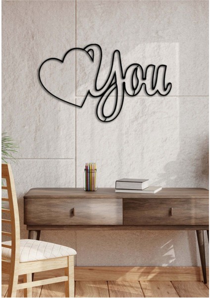 - Love U! Metal Tablo, Duvar Dekoru - Sevgi, Sevgili, Aşk Temalı Hediyelik Tablo - 51 x 30 - cm -Siyah - Doğum Günü - Sevgililer Günü - Anneler Günü -LOVE-128 modelleri
