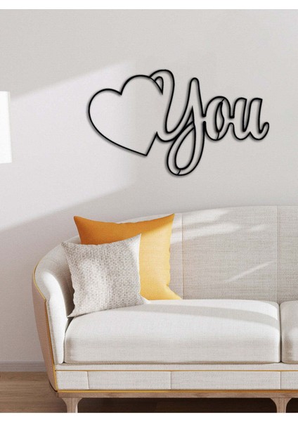 - Love U! Metal Tablo, Duvar Dekoru - Sevgi, Sevgili, Aşk Temalı Hediyelik Tablo - 51 x 30 - cm -Siyah - Doğum Günü - Sevgililer Günü - Anneler Günü -LOVE-128 fırsatları