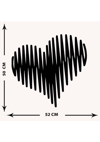 - Kalbin Ritmi Metal Tablo, Duvar Dekoru - Sevgi, Sevgili, Aşk Temalı Hediyelik Tablo - 50 x 52 - cm -Siyah - Doğum Günü - Sevgililer Günü - Anneler Günü -LOVE-033 indirimleri
