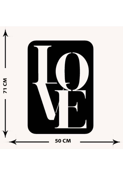- Aşk Kutusu Metal Tablo, Duvar Dekoru - Sevgi, Sevgili, Aşk Temalı Hediyelik Tablo - 70 x 50 - cm -Siyah - Doğum Günü - Sevgililer Günü - Anneler Günü -LOVE-011 indirimleri