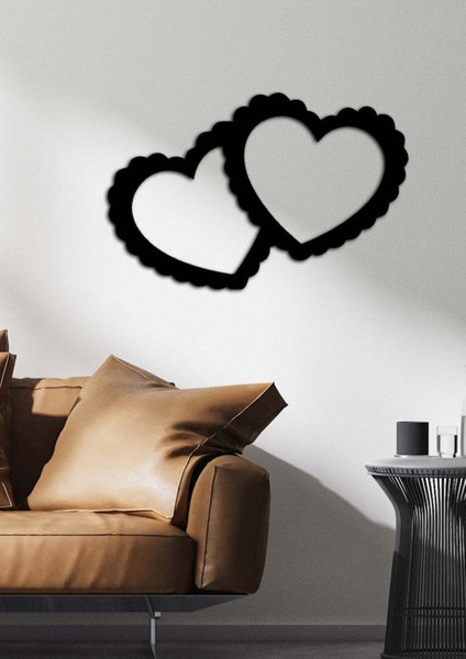 - Pofuduk Kalp Metal Tablo, Duvar Dekoru - Sevgi, Sevgili, Aşk Temalı Hediyelik Tablo - 50 x 33 - cm -Siyah - Doğum Günü - Sevgililer Günü - Anneler Günü -LOVE-042 modelleri