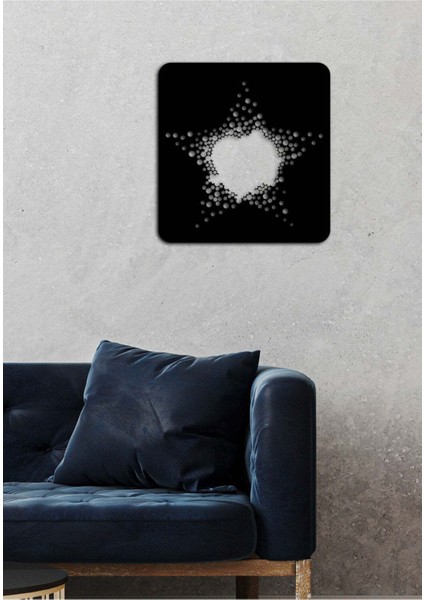 - Love Star Metal Tablo, Duvar Dekoru - Sevgi, Sevgili, Aşk Temalı Hediyelik Tablo - 52 x 50 - cm -Siyah - Doğum Günü - Sevgililer Günü - Anneler Günü -LOVE-093 fırsatları