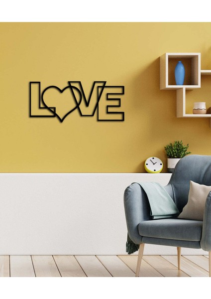 - Sevgili Metal Tablo, Duvar Dekoru - Sevgi, Sevgili, Aşk Temalı Hediyelik Tablo - 58 x 25 - cm -Siyah - Doğum Günü - Sevgililer Günü - Anneler Günü -LOVE-024 fiyatları