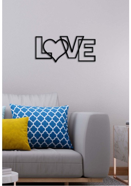 - Sevgili Metal Tablo, Duvar Dekoru - Sevgi, Sevgili, Aşk Temalı Hediyelik Tablo - 58 x 25 - cm -Siyah - Doğum Günü - Sevgililer Günü - Anneler Günü -LOVE-024 fırsatları