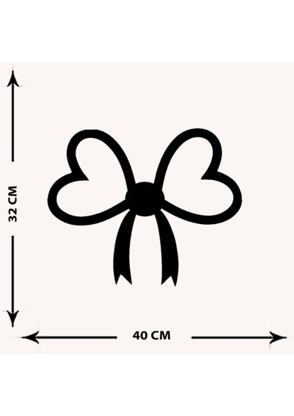 - Papyonlu Kalp Metal Tablo, Duvar Dekoru - Sevgi, Sevgili, Aşk Temalı Hediyelik Tablo - 40 x 32 - cm -Siyah - Doğum Günü - Sevgililer Günü - Anneler Günü -LOVE-061 indirimleri