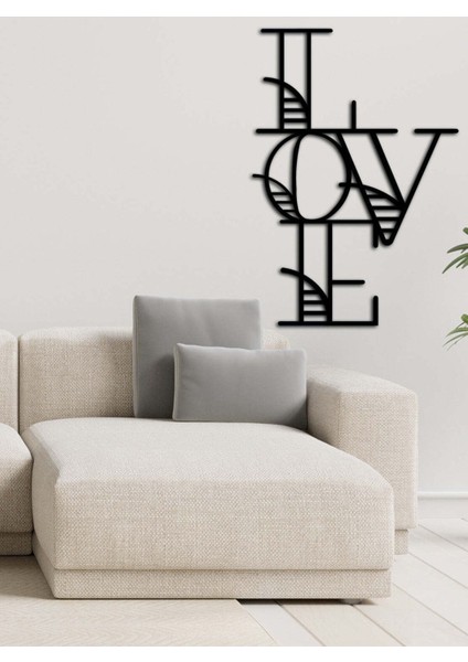 - Love Art Metal Tablo, Duvar Dekoru - Sevgi, Sevgili, Aşk Temalı Hediyelik Tablo - 72 x 50 - cm -Siyah - Doğum Günü - Sevgililer Günü - Anneler Günü -LOVE-088 fiyatları