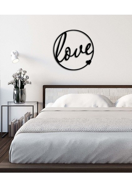 - Loveart Metal Tablo, Duvar Dekoru - Sevgi, Sevgili, Aşk Temalı Hediyelik Tablo - 50 x 50 - cm -Siyah - Doğum Günü - Sevgililer Günü - Anneler Günü -LOVE-120 fırsatları