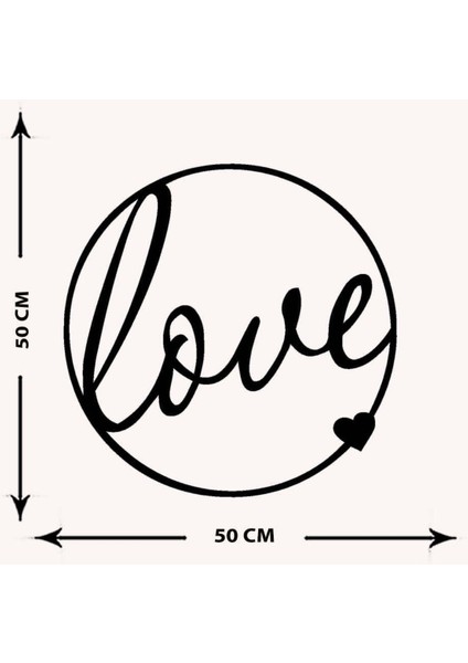 - Loveart Metal Tablo, Duvar Dekoru - Sevgi, Sevgili, Aşk Temalı Hediyelik Tablo - 50 x 50 - cm -Siyah - Doğum Günü - Sevgililer Günü - Anneler Günü -LOVE-120 indirimleri