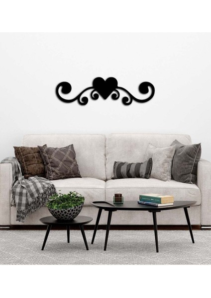 - Kalbin Deseni Metal Tablo, Duvar Dekoru - Sevgi, Sevgili, Aşk Temalı Hediyelik Tablo - 71 x 20 - cm -Siyah - Doğum Günü - Sevgililer Günü - Anneler Günü -LOVE-039 fiyatları