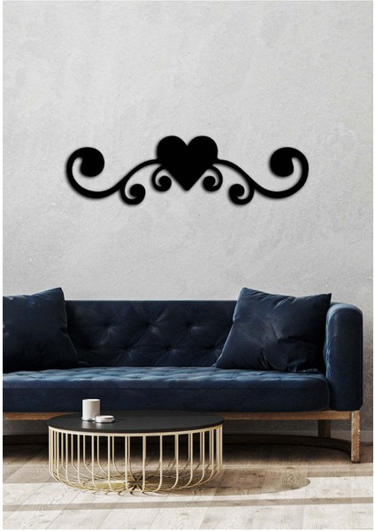 - Kalbin Deseni Metal Tablo, Duvar Dekoru - Sevgi, Sevgili, Aşk Temalı Hediyelik Tablo - 71 x 20 - cm -Siyah - Doğum Günü - Sevgililer Günü - Anneler Günü -LOVE-039 modelleri